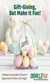 CrinklePak 10 LB USA Made Crinkle Paper Filler | Paper Shred Filler For Shipping Packages, Gift Wrap, Great Packing Paper For Gift Basket Filling, Birthdays, Weddings, And Anniversaries | Kraft - Easter - View 4