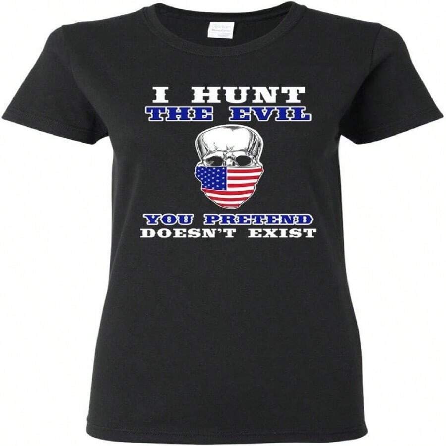 Women T-Shirts - 黑6 - 查看 1