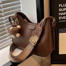 Women Crossbody - 咖 色不帶掛件 - 查看 1