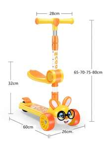 Patin del diablo scooter de juguete  ligero y plegable con Ruedas LED,  Monopatín de pie freno de pie patinete con altura ajustable para ejercitar equilibrio y coordinación. Con luces multicolor y musica luz ,patinetas para niñas patinete niño scooters patin del diablo niño scooters montable patinete Juguetes con asiento  patinetas  de 3 ruedas patines  de 2 a 14 años - Morado - Ver 6