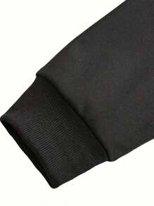 2pcs Set Teen Girls Heart - Element Set, Comfortable Fabric, Spring & Autumn Street Activity & Daily Style - Black - View 7