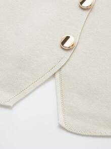 女士时尚休闲纯色针织无袖针织背心毛衣