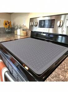 Silicone Electric Stove Top Cover Mat - Ceramic Stove Top Cover, Heat Resistant Glass Cover, Flat RV Range  Protector, Extra Large Silicone Dish Drying Mat