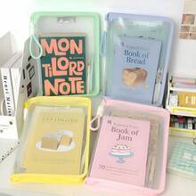 Classeur portatif de couleur pastel, sac de transport très attrayant pour livres/documents, organisateur de documents zippé de format A4, en gros - Multicolore - Voir 6