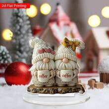 2D Flat, 1pc Classic Acrylic Elf Dwarf Coffee Table Decor - Multipurpose Tabletop Decoration For Office, Bedroom, Living Room - Ideal For Birthday, Anniversary, Valentine's Day, Christmas, Thanksgiving, Mother's Day, Father's Day, Living Room Coffee Table