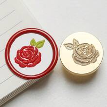 1 Pc, Knitted Series Wax Sealing Stamp Head, Suitable For Envelope Letter Paper/Wedding Invitation Letter/DIY Craft Stamp Decoration/Gift Decoration/Various Holiday Gifts,For School Supplies,Back To School