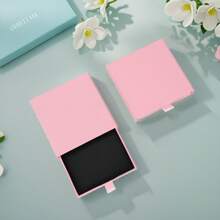 1pc Personalized Customized Women's Jewelry Drawer Type Storage Box Mini Portable Earring Packaging Box Company Name And Logo Personalized Customized Gift Box, Jewelry Display Stand, Suitable For Giving To Friends, Customers, Family, And Colleagues