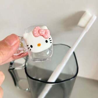 Sanrio 4pcs/2pcs/1pc Portable Travel Toothbrush Case, Toothbrush Cover Dustproof Holder, Reusable