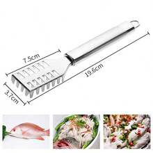 1/2 件不锈钢鱼鳞刮刀，家用多功能鱼鳞清洁器