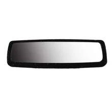 Espejo retrovisor plano ovalado para automóvil, accesorio de espejo retrovisor interior anti-niebla y anti-reflejo con decoración de diamantes, se ajusta a la mayoría de los vehículos