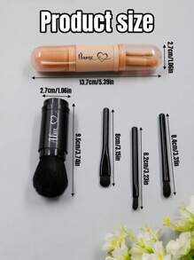 Custom Name Makeup Brush Set,Personalized Travel Makeup Brush Set,Customized Mini Makeup Products,Travel Makeup,Customizable Birthday Gifts,Wedding Accessories,Travel Essentials,College Essentials,Wedding Gifts,Portable,Exquisite,Bridesmaid Gifts,Cylinder,Women,Men,Girlfriends,Mothers,Couples