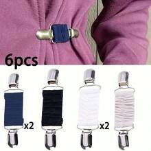 1件/2/3/4/5/6件組 新款洋裝收腰夾組，彈性衣物夾可用於收緊洋裝、開襟衫領口夾、襯衫夾及背部收腰帶 - 彩色 - 查看 45