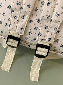 Large Capacity Popular Floral Student Backpack, Cute Women's Backpack, Suitable For Teenagers, High School Students, College Students, Graduates, Returning To School, Graduation Season, Male And Female Students, Used As Classroom And Shopping Bags, Class Travel Bags - Multicolor - View 12