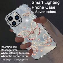 Una funda de teléfono de alta calidad hecha de plumas y material de alambre plateado, una funda de protección creativa clásica y elegante, diseño a prueba de golpes y anticaídas, resistente a la suciedad y duradera, adecuada para  17/17 Pro/17 Pro Max/17 Air/ 16/16 Pro/16 Pro Max/16 Plus/ 15/15 Pro Max/15 Pro/15 Plus/ 14/14 Pro/14 Plus/14 Pro Max/ 13/13 Pro/13 Pro Max/12/12 Pro/12 Pro Max/11/11 Pro/11 Pro Max/XR/X/XS/XS Max. Es el regalo de cumpleaños perfecto para novias, novios, esposos, esposas, amigos o para uno mismo, innovador y a la moda, adecuado tanto para hombres como para mujeres - tecnología que brilla en la oscuridad, diseño elegante durante el día y mayor visibilidad por la noche. - Plata 2105 - Ver 1