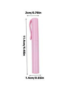 1pc,2 In 1 Foldable Scissors Creative Stationery Mini Folding Student Art Scissors Portable Scissors Blade Multifunction Stationery Office School,Compact Folding Scissors - Portable Pen-Style Design, Ideal For Students & Crafts, Available In Orange, Light Green, White, Pink, Blue - Multicolor - View 6