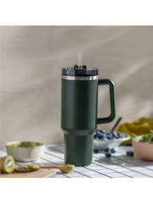 替换吸管，适用于史丹利 14-30 盎司玻璃杯，可重复使用长吸管，带吸管清洁头，9.8 英寸塑料吸管，适用于杯子和瓶子配件