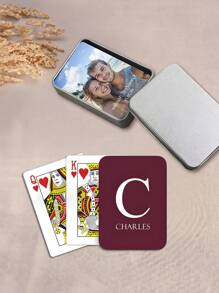 Multiple Colors Custom Monogram Playing Cards | Initial Playing Cards | Personalized Cards | Adult Card Deck | Name And Initial