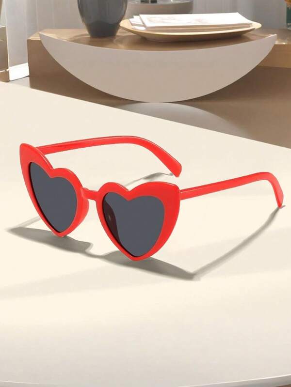 1 Heart Party Glasses, European And American Party Alien Love Glasses, Street Photography