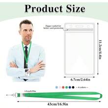6 Pack Lanyards ID Badges Cruise Lanyard Ship Cards With Waterproof ID Badge Holder Cruise Essentials 2026 - 6 Pack - View 11