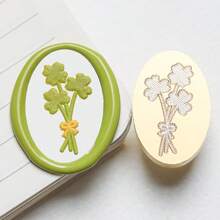 1 Pc, Knitted Series Wax Sealing Stamp Head, Suitable For Envelope Letter Paper/Wedding Invitation Letter/DIY Craft Stamp Decoration/Gift Decoration/Various Holiday Gifts,For School Supplies,Back To School