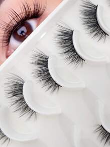 10 Pares de Cílios Postiços Extensão de Olho de Gato e Meia Extensão, Aumentando o Tamanho dos Olhos, Adequado para Festivais, Férias, Encontros e Outras Ocasiões, Tiras de Cílios, Cílios, Cílios Postiços