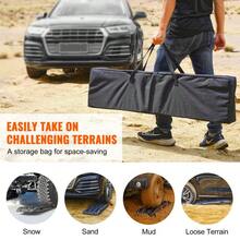 2PCS Black Traction Boards For Mud, Snow & Sand - Durable PP With Storage Bag - Essential Off-Road Recovery Gear - Black - View 6