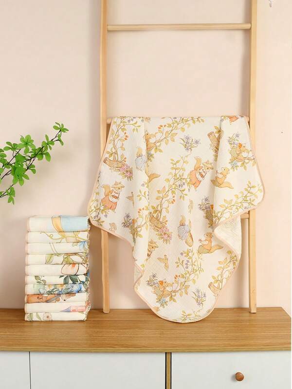 3pcs Baby Swaddle Blanket, Cotton Newborn Baby Muslin Blanket, Baby Boy And Girl Diapers, Baby Accessories, Cotton Baby Bath Towel, Baby's First Gear,