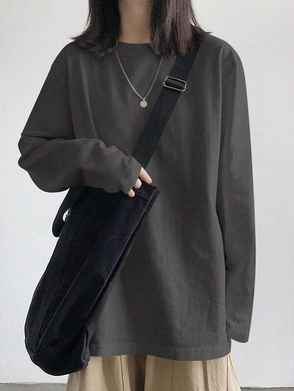 Loose Long Sleeve T-Shirt For Women, New Undershirt Top