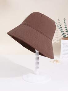 1pc Solid Color Bucket Hat, Large Brim Sun Protection Fishing Cap,Foldable Packable, Lightweight Hand Washable,Unisex For Outdoor Travel Beach Summer Vacation Spring-Summer,Autumn Accessory - Multicolor - View 16