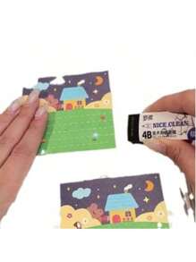2 pezzi/4 pezzi/6 pezzi Gomme per disegno senza sbavature e briciole, da 4B, ideali per studenti durante l'esame