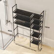 Estantería para almacenamiento de baño y inodoro talla grande gruesa y de mayor capacidad, resistente al agua y resistente - Multicolor - Ver 5