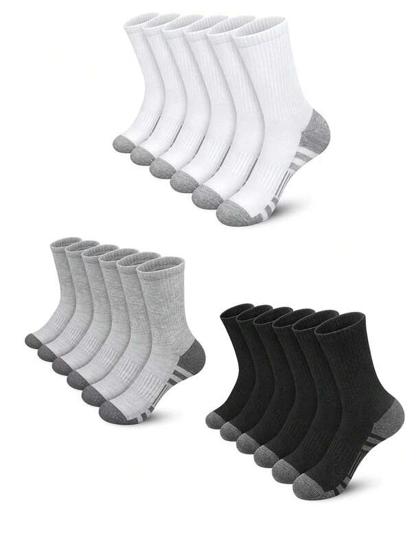 1/5/10 Paar sokken met een middenbuis voor heren, zeer elastische sokken voor heren en dames, zachte, elastische, comfortabele en ademende sokken, geschikt voor dagelijks gebruik door heren en dames, eenvoudige en comfortabele neutrale sokken met een middenbuis voor dames, geschikt voor zomergebruik