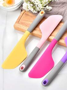 قطعة واحدة من ملعقة الخبز المكعبة، ملعقة الكاك، أداة توزيع الملعقة، ملاعق السيليكون الممزوجة بالسيليكون، ملعقتين صقيع، الملقط البنفسجي للحلويات، أدوات مطبخ محلية الصنع، سهلة الخلط والتجعيد