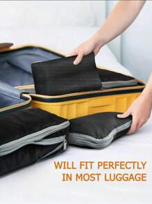 4 PIEZAS Cubos de embalaje de compresión para organizadores de viaje, organizadores de embalaje de viaje, cubos de equipaje para empacar ultraligeros y expandibles, bolsas de cubos de embalaje de compresión de viaje, organizadores de equipaje portátiles, estuches de almacenamiento de equipaje a prueba de agua, organizador de ropa para cajones