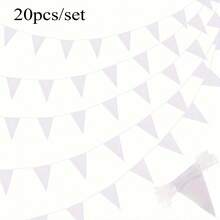 20 buc/set triunghiular colorat steaguri ghirlandă în vrac marea deschidere carnaval ziua de naștere petrecere decorare festival sărbătoare în aer liber