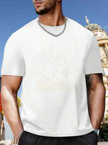 Men T-Shirts - 黑色 - 查看 2