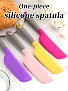 قطعة واحدة من ملعقة الخبز المكعبة، ملعقة الكاك، أداة توزيع الملعقة، ملاعق السيليكون الممزوجة بالسيليكون، ملعقتين صقيع، الملقط البنفسجي للحلويات، أدوات مطبخ محلية الصنع، سهلة الخلط والتجعيد