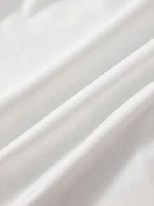 Cartoon Image Short Sleeve Round Neck T-Shirt, Casual And Fashionable Short Sleeve T-Shirt, Micro Elastic, Opaque, Easy Care Material, Perfect For Everyday Wear, Ladies T-Shirt - 白色 - 查看 5