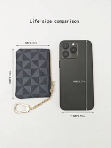 零钱包迷你拉链钥匙扣袋零钱包硬币袋女士信用卡ID钥匙耳机口红背包装饰钥匙扣