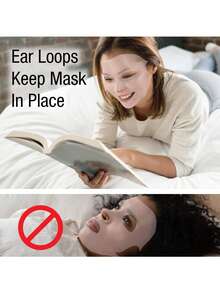 3 件套保湿手套袜面膜套装、面膜套、可重复使用的提拉紧致耳部固定器、适合干性皮肤的硅胶凝胶水疗袜、防滑硅胶凝胶高跟袜（可软化足部）、适合旅行、无香型、无需电池 - 粉色 - 查看 7