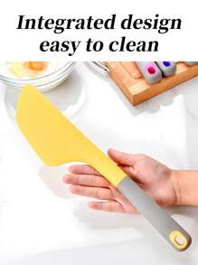 قطعة واحدة من ملعقة الخبز المكعبة، ملعقة الكاك، أداة توزيع الملعقة، ملاعق السيليكون الممزوجة بالسيليكون، ملعقتين صقيع، الملقط البنفسجي للحلويات، أدوات مطبخ محلية الصنع، سهلة الخلط والتجعيد