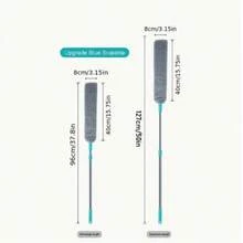 1pc Ultra Microfiber Telescopic Handle Duster Set - Flexible, Wet And Dry Use, Suitable For Home Cleaning - Furniture, Sofa, Bedroom, Living Room, Bathroom