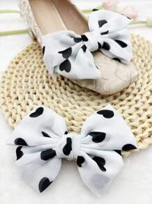 2pcs Elegant Fabric Butterfly Shaped Shoe Decor Fashion Accessories, Office Wear All Seasons