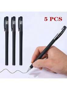 5pcs Notebook Set With 3pcs Pens, 36 Sheets/72 Pages Thick Kraft Paper A5 Line Notebook, Student Exercise Book, Learning Practice Notebook, Notebook Pen Set - Multicolor - View 14