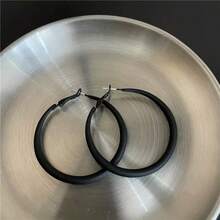 1 Pair Candy Shaped Earrings, Suitable For Everyday Wear - Black - View 8