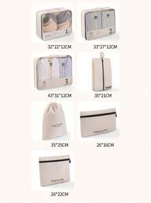 7pcs Packing Cubes Luggage Organizers, Travel Clothes Packing Bags For Suitcasetravel Essentials Travel Accessories Travel Bag Vacation Holiday Back To School School Stuff Dorm Room Essentials College