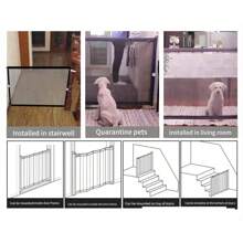 1 Set Foldable Dog Gate, Portable Pet Barrier, Suitable For Kitchen, Bedroom Entryways, Stairs, No Drill Installation, Convenient Home Protection, Pet Play And Rest