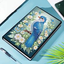 1 Conjunto Kit de Pintura de Diamante DIY com Cristais de Strass - Caderno de Couro Sintético Preto, Material Artesanal para Casa, Escritório e Escola, Presente Perfeito para a Volta às Aulas ou Acessório de Mesa Criativo, Presente Artesanal Único