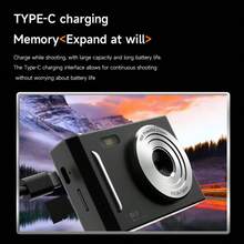 超高像素 CCD 数码相机，8 倍数码变焦，双摄像头，USB 充电，ABS 外壳，适合青少年和成人 - 相機 - 查看 9