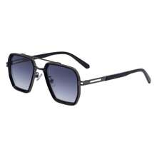 1pc New Double-Beam Vintage Casual Street Fashion Glasses For Men, Metal Square Frame Retro High-End Outdoor Driving Sunscreen Shades, Suitable For Daily Wear